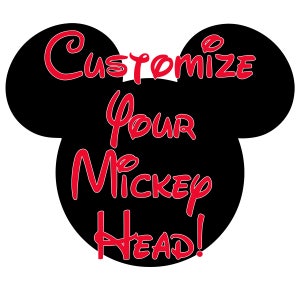 Customize Your Mickey Head