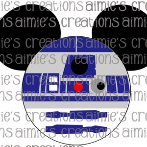 R2D2 Inspired Digital Mouse Ears