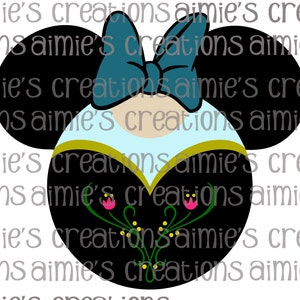 Anna Inspired Digital Mouse Ears