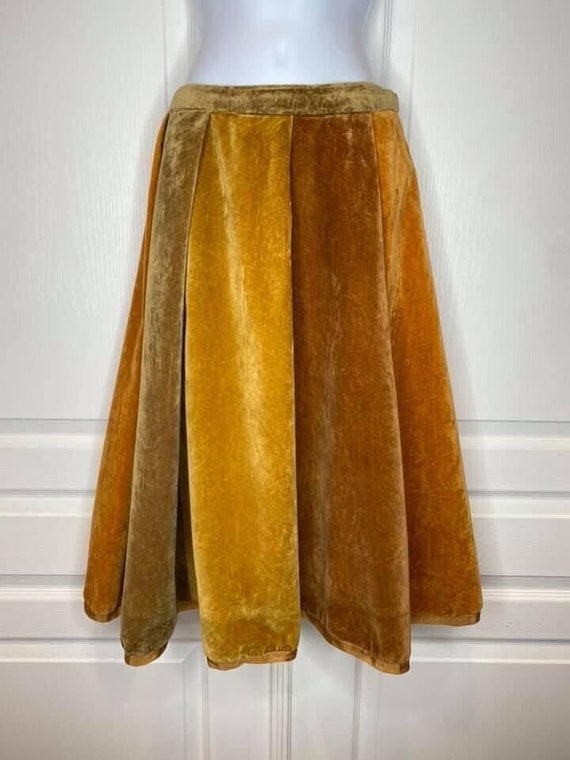 I Magnin 1960s Crushed Velvet Skirt Bill Atkinson… - image 1