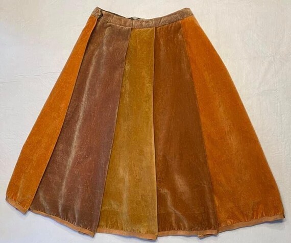 I Magnin 1960s Crushed Velvet Skirt Bill Atkinson… - image 2