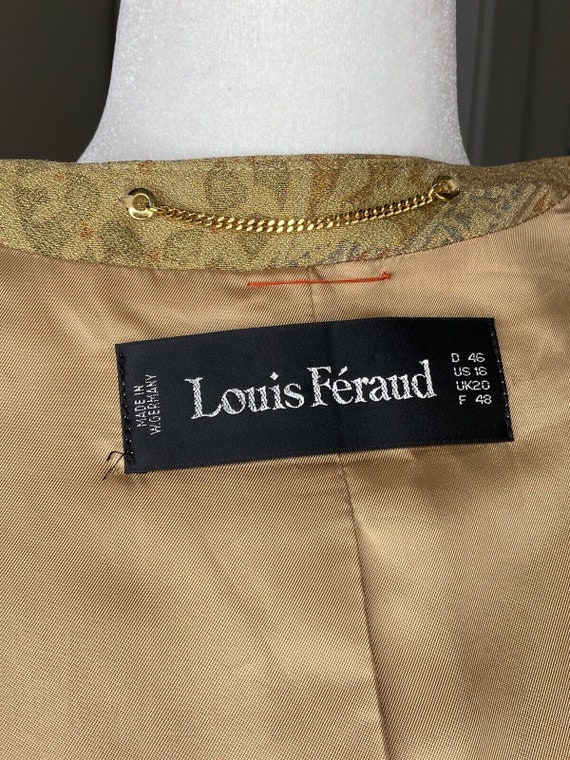 Louis Feraud Silk Skirt Suit Size 16 Hamsa Silk B… - image 5