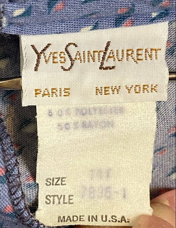 Yves Saint Laurent Vintage 1980s Cottagecore Dres… - image 4