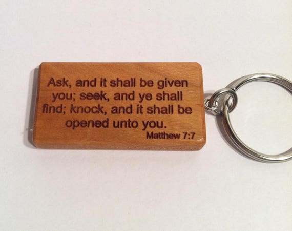 Ask And It Shall Be Given You Seek And Ye Shall Find Knock Etsy