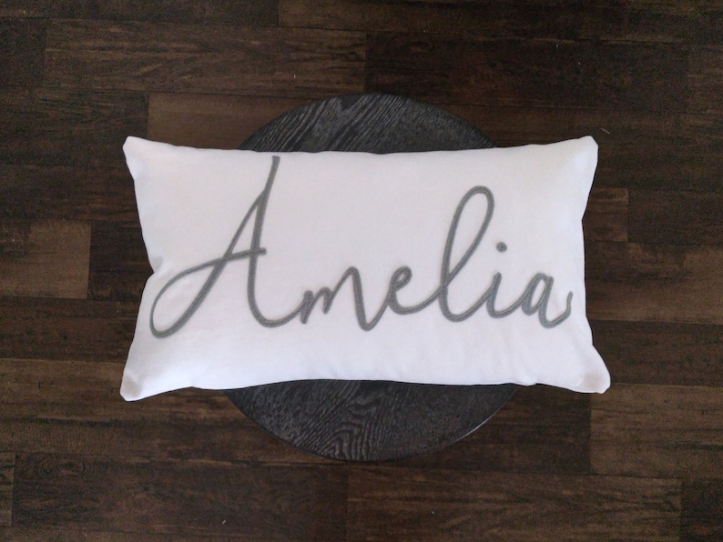 Custom Personalized Name Pillow Gift for New Baby Felt Etsy