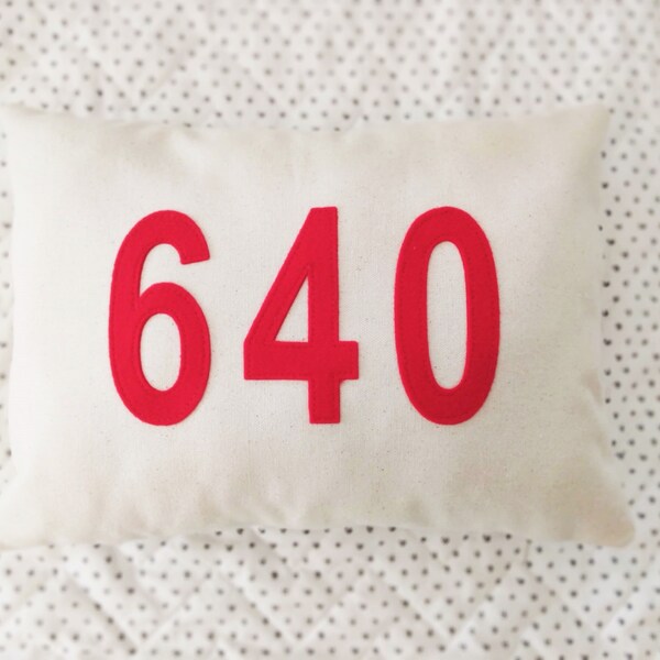 Number Pillow Etsy