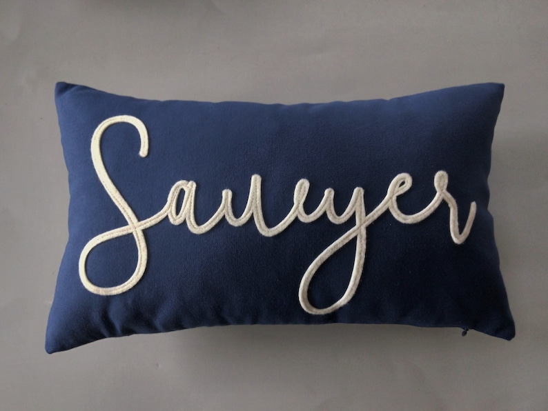 Custom Personalized Name Pillow Gift for New Baby Felt Etsy