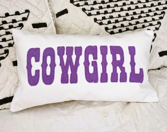 Cowgirl Pillow Western Country Decor, Ranch House, Farmhouse Style, Barnhouse Home, Horse Rider Pillow Cover, Gift for Cowgirl