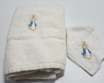 peter rabbit baby towel