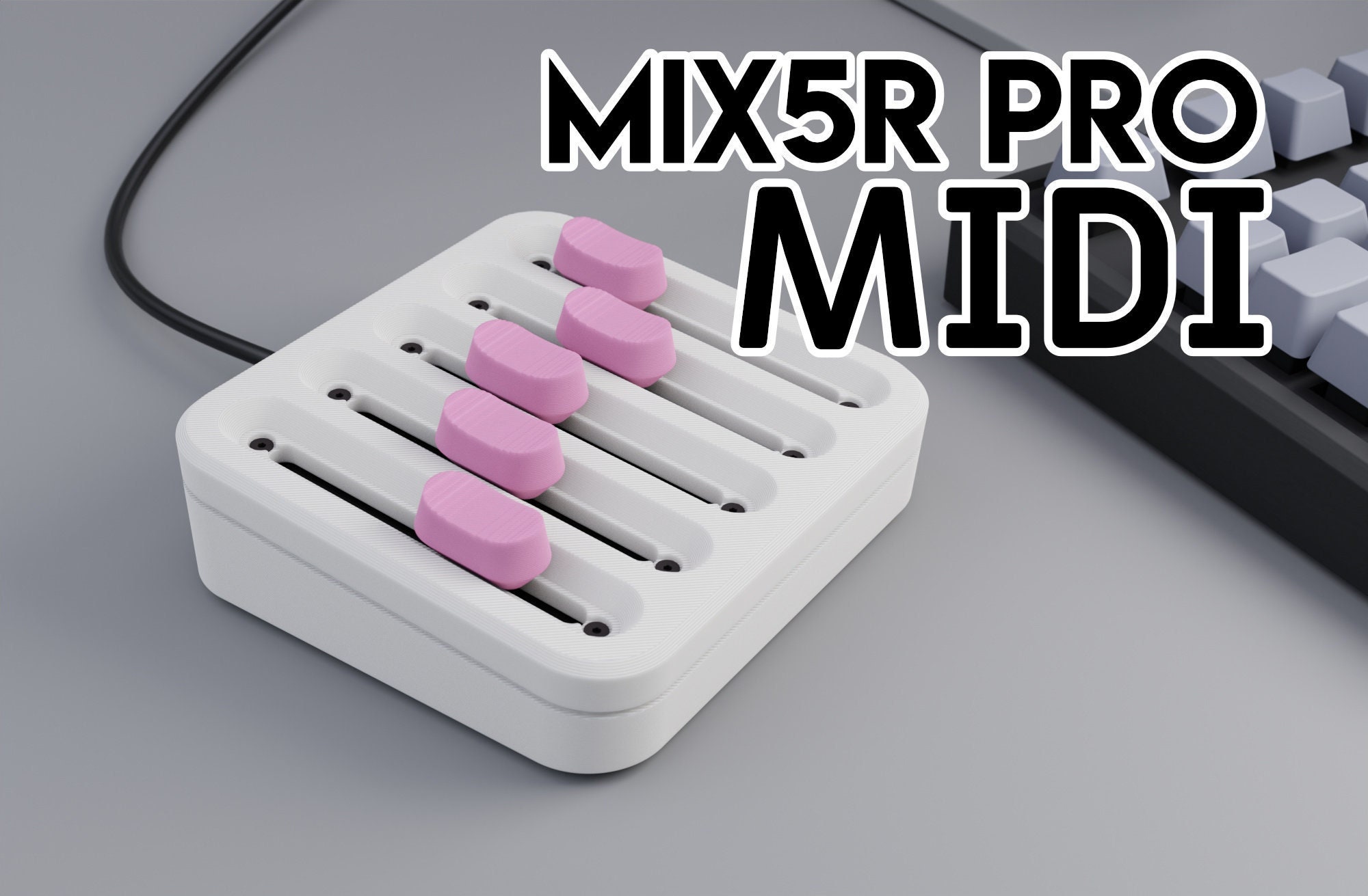 Gennemsigtig til stede klik MIDI Mixer/controller for Audio DAW and Volume programmable - Etsy
