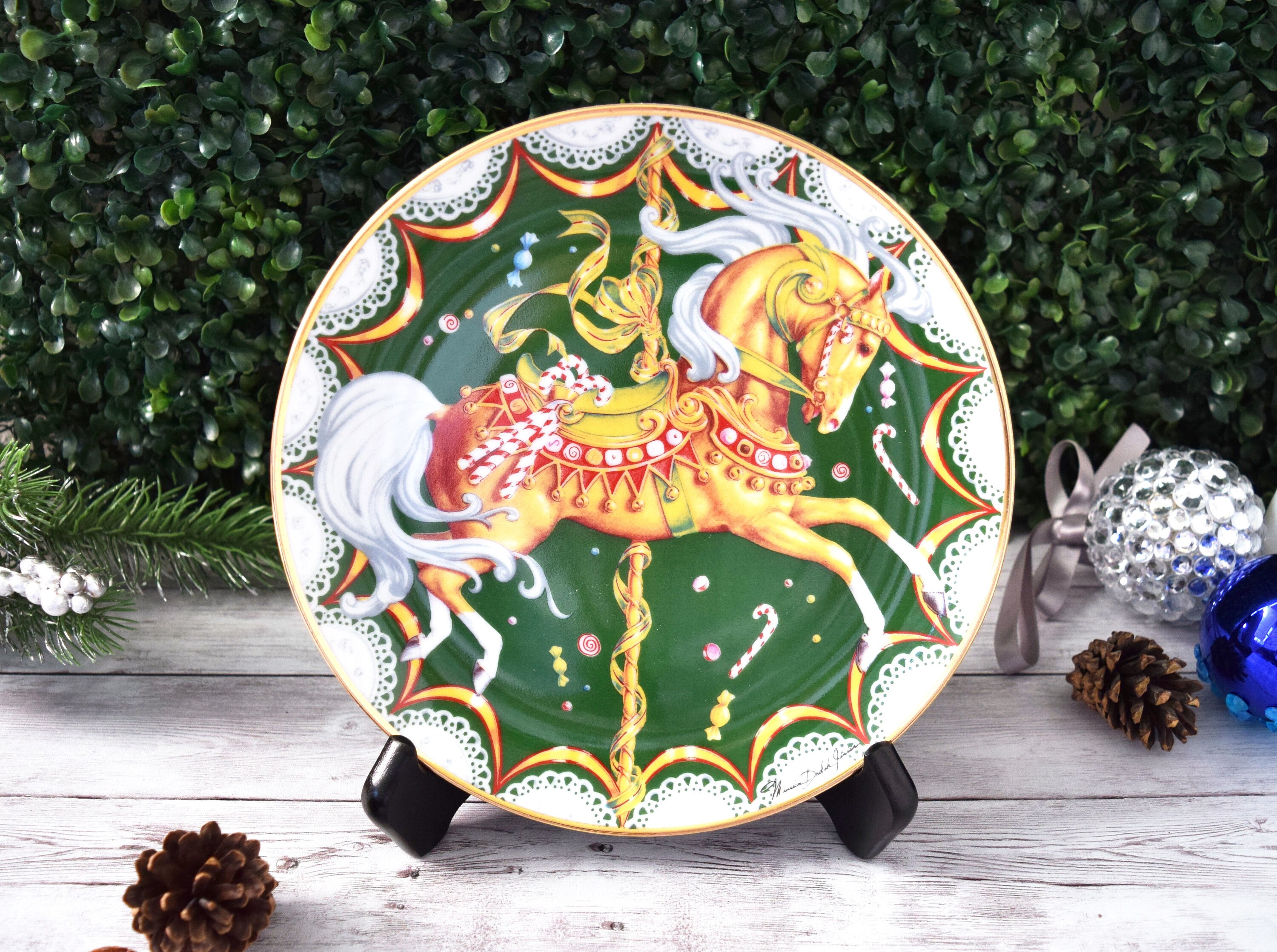 Vintage Limited Edition Franklin Mint Collector Plate Christmas