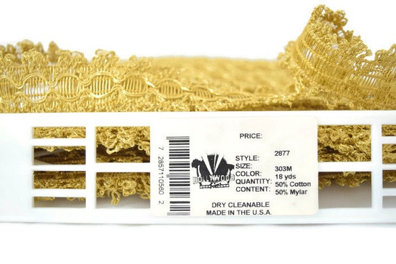 gold trim for dress IDONGCAI Gold Trim Gold Lace Trim Embroidery Metallic Venice Lace Ribbon Edging