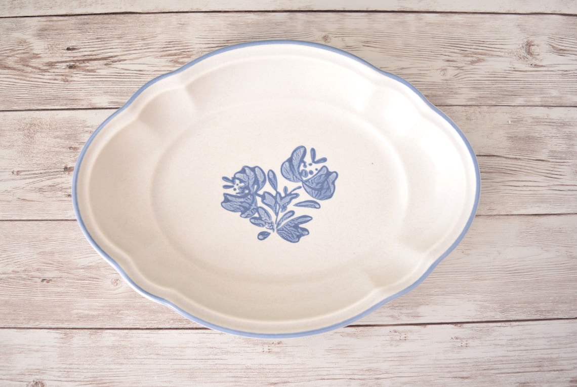 Vintage Oven Safe Stoneware Oval Microwave Plates Relish Dish Etsy