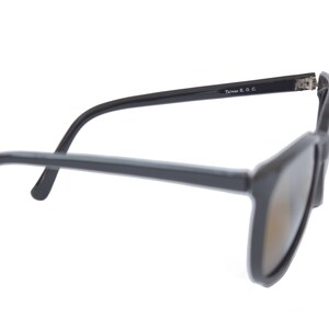 Vintage Retro Sunglasses Black Plastic Frame Dark Lens Cool - Etsy