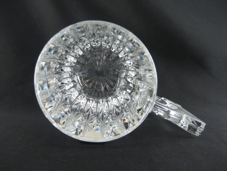 Large Crystal Glass Beer Mug With Handle Vintage Clear Mikasa Etsy