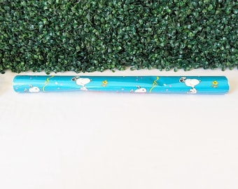 Vintage 1991 Snoopy and Woodstock Con-Tact Paper Roll by Rubbermaid, 3 yds x 18" Adhesive Shelf Liner Decorative Covering NOS Craft Supply