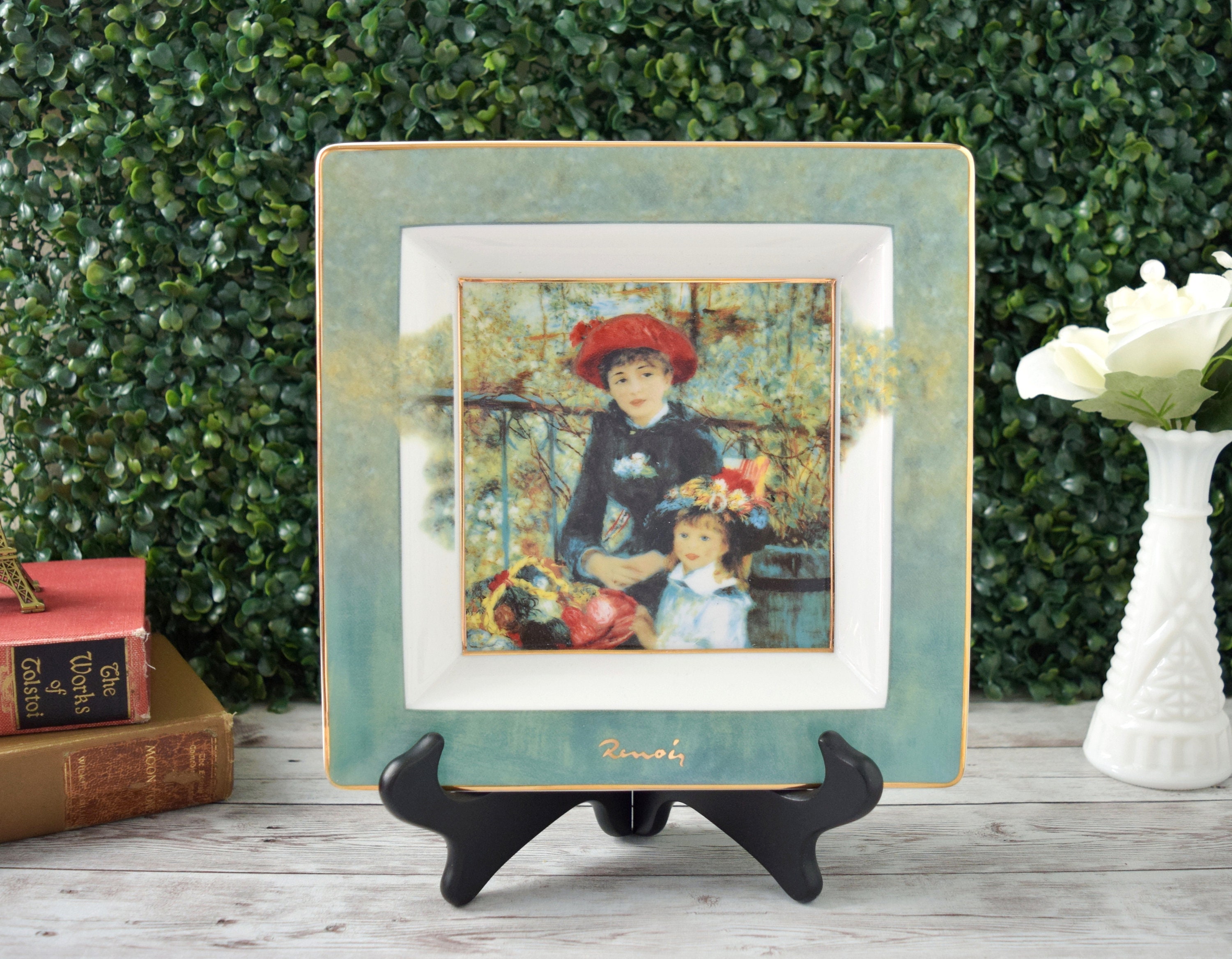 Auguste Renoir Two Sisters Decorative Porcelain Plate, French