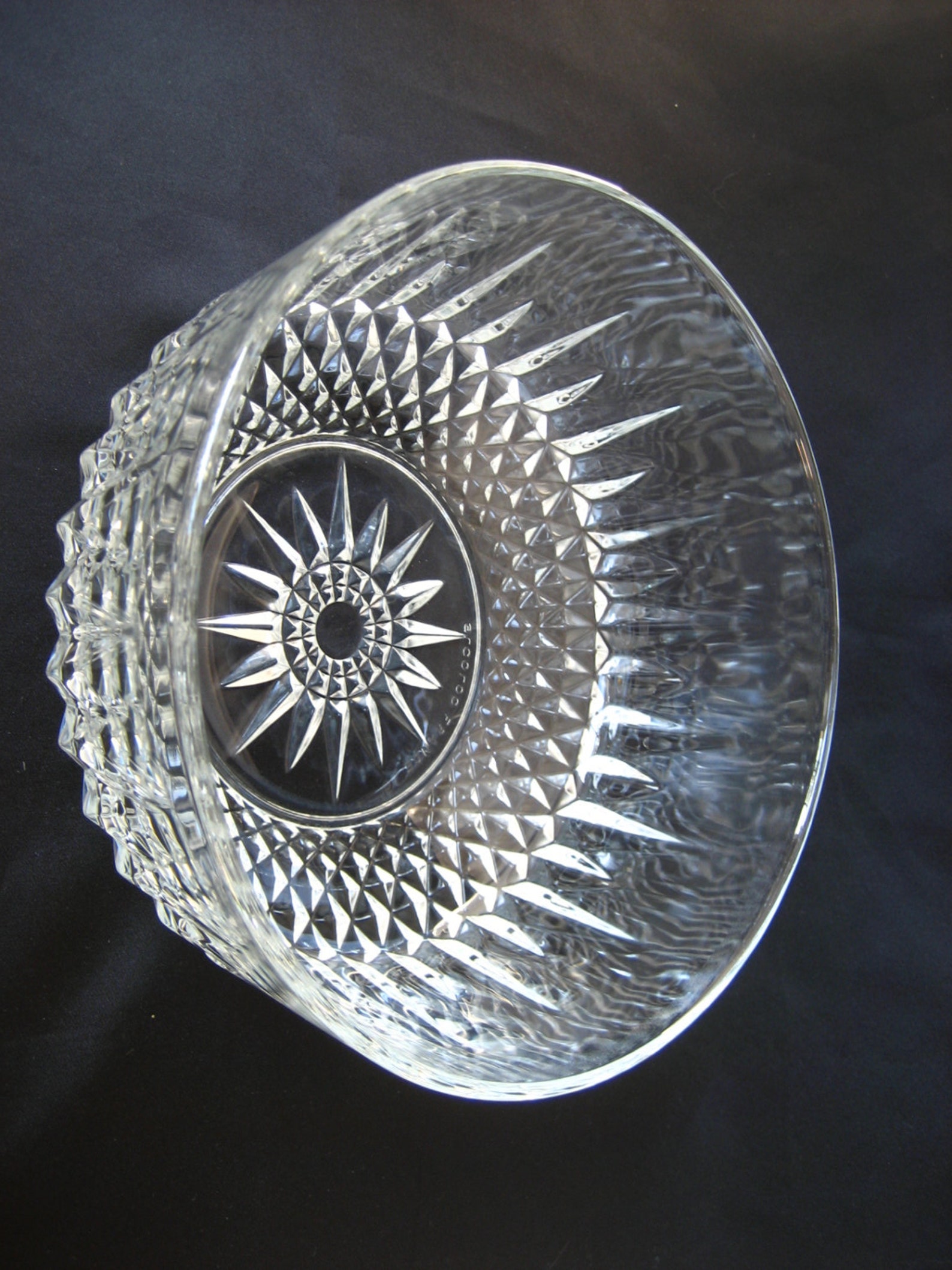 Vintage Large Clear Glass Bowl Arcoroc France Serving Dish Etsy