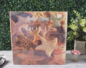 Vintage Hardcover Cookbooks Southern Living Incredible Cookies, Afternoon Tearoom Dessert Making Guide, Simple and Fancy Cookie Instructions