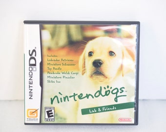 Nintendogs Lab and Friends Video Game for Nintendo DS 2005 Made in Japan, Cute Virtual Dog Game for All Ages Ft Corgi Shiba Inu Poodle Lab