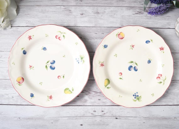 Vintage Nikko Japan Provincial Designs Dorchester Salad Plates