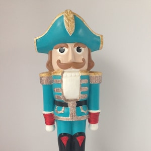Fab Gare Ceramic Nutcracker Figure, Soldier, Christmas Decor, Kitschmas, Holiday Decoration, Kitsch Christmas Ceramic, The Nutcracker