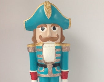 Fab Gare Ceramic Nutcracker Figure, Soldier, Christmas Decor, Kitschmas, Holiday Decoration, Kitsch Christmas Ceramic, The Nutcracker