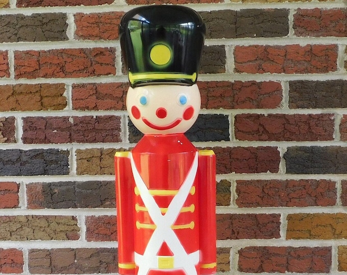 1980's Working 32 Inch Union Products Lighted Toy Soldier, Light up