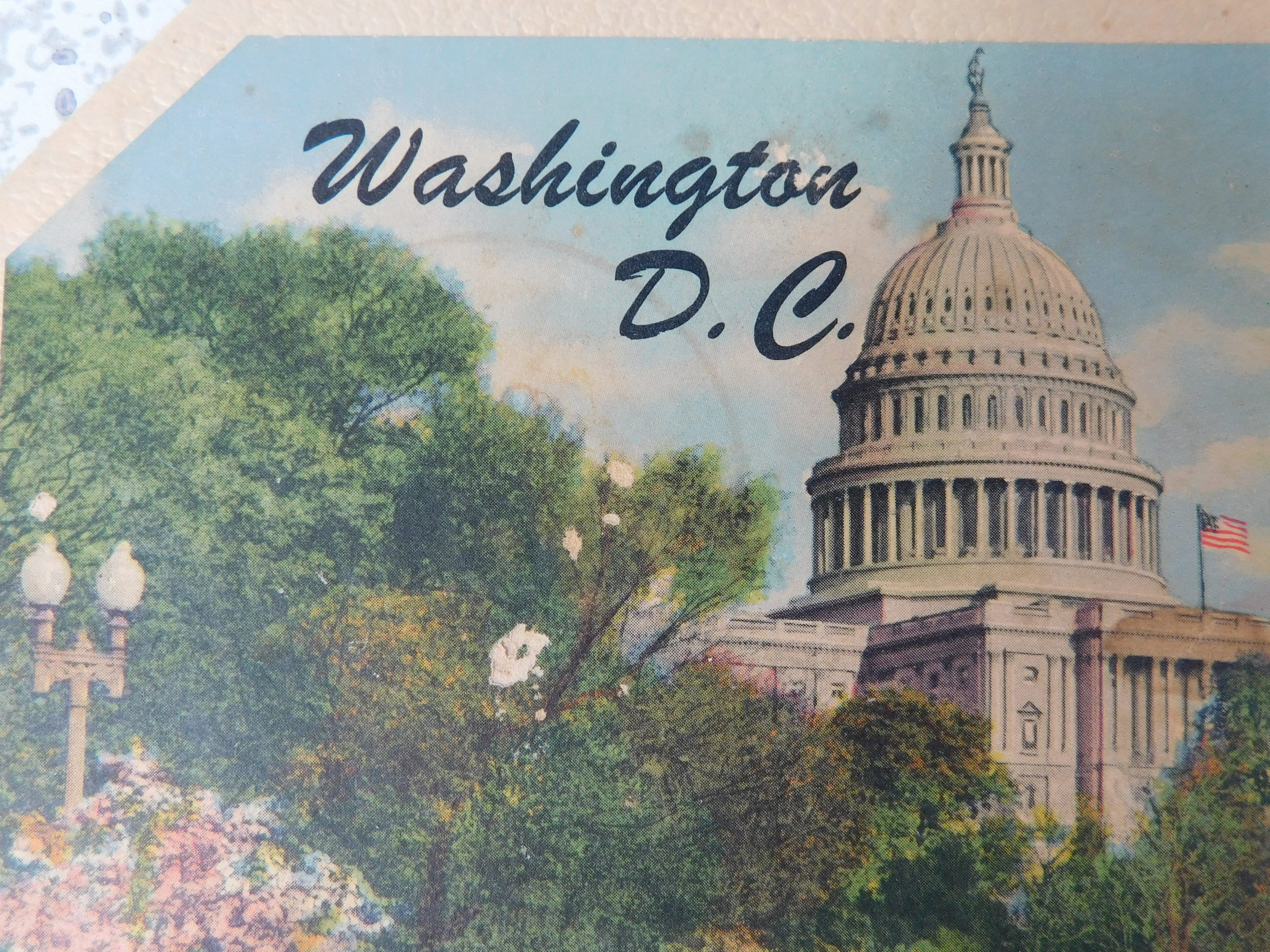 Chaîne à Cravate Vintage Washington DC - Capitole 1961 - Occasion à Nettoyer