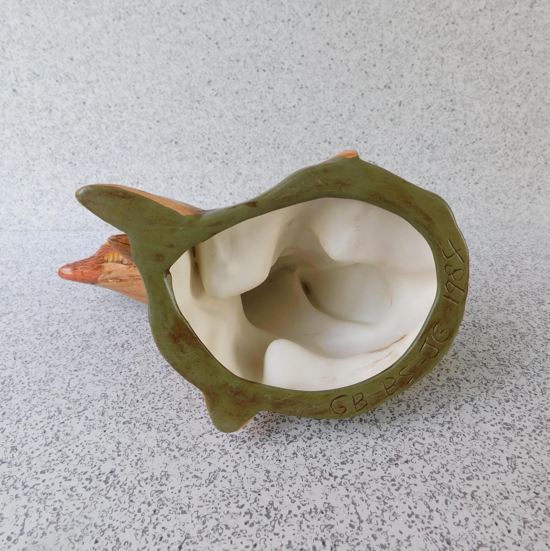 Vintage 1980s Ceramic Field Mouse With Corn, Thanksgiving