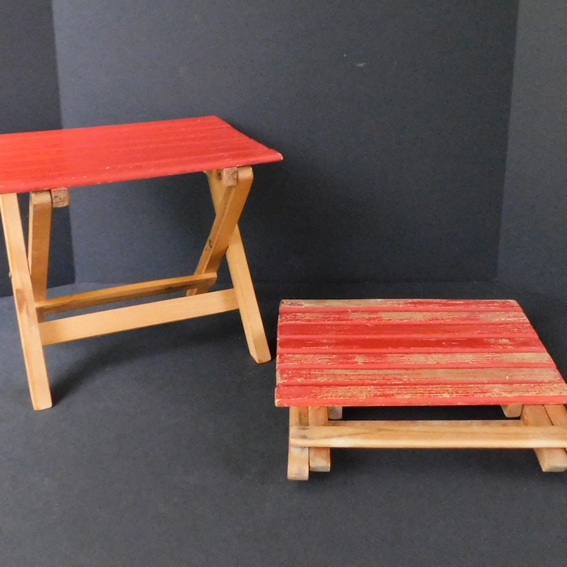 Wooden Footstool - Etsy