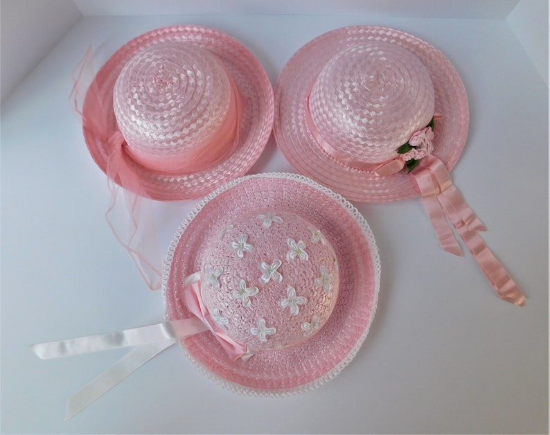 Your Choice of NOS Little Girl's Hats, 2-4 Toddler Hat, Spring Hat, Easter Hat, Summer Hat, Photo Hat image 10