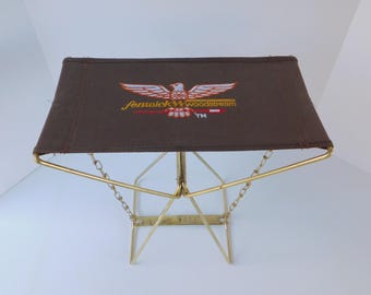 Vintage Portable Folding Fenwick Woodstream Fishing or Camp Stool