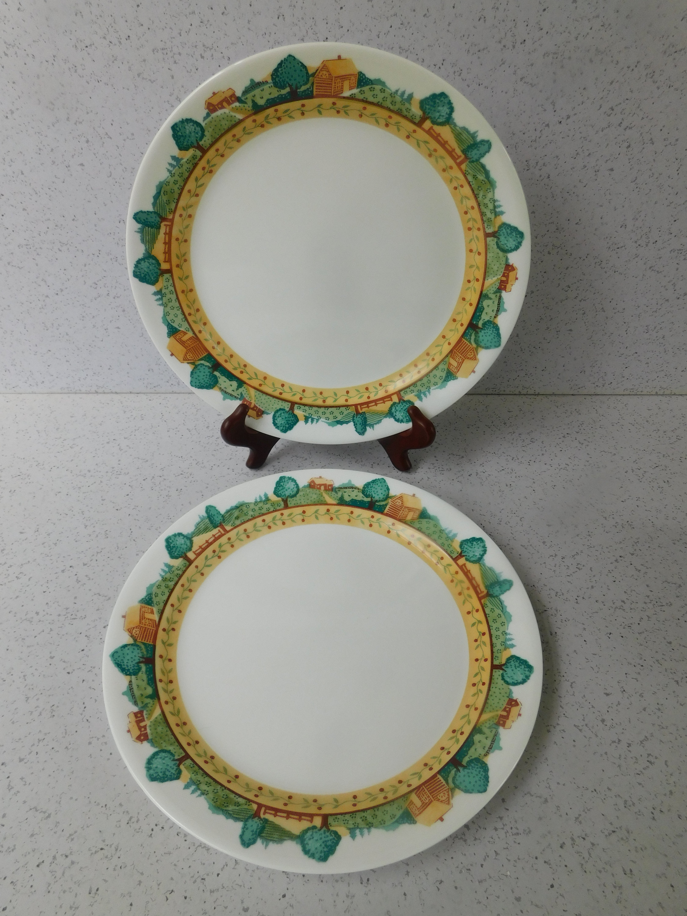 Corelle Coordinates by Corning Landscape Dinnerware Pattern Etsy