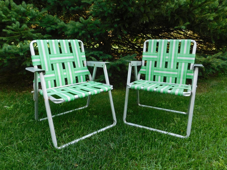 Vintage Kid S Folding Lawn Chair Child S Lawn Chair Etsy