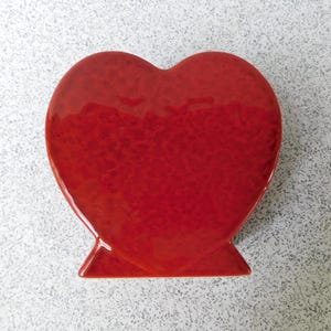 Vintage Red Heart Planter, Valentine&#39;s Day Decoration, Indoor Planter