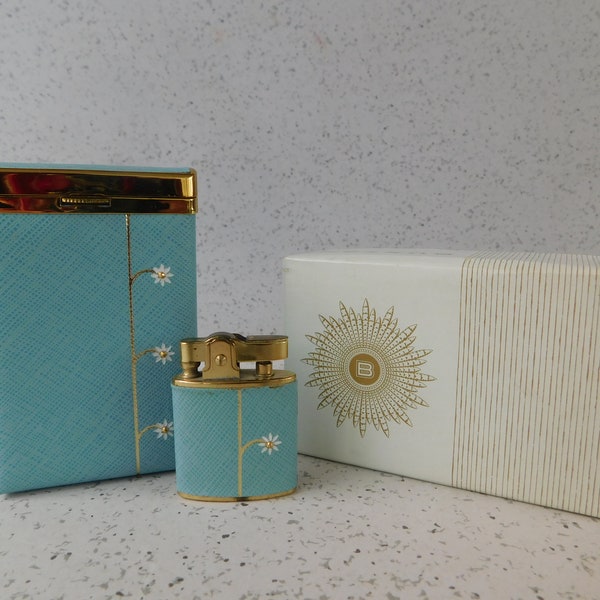 Vintage Buxton Ladies' Cigarette Case and Matching Lighter in Original Box,Lady Buxton,  Ladies' Accessory