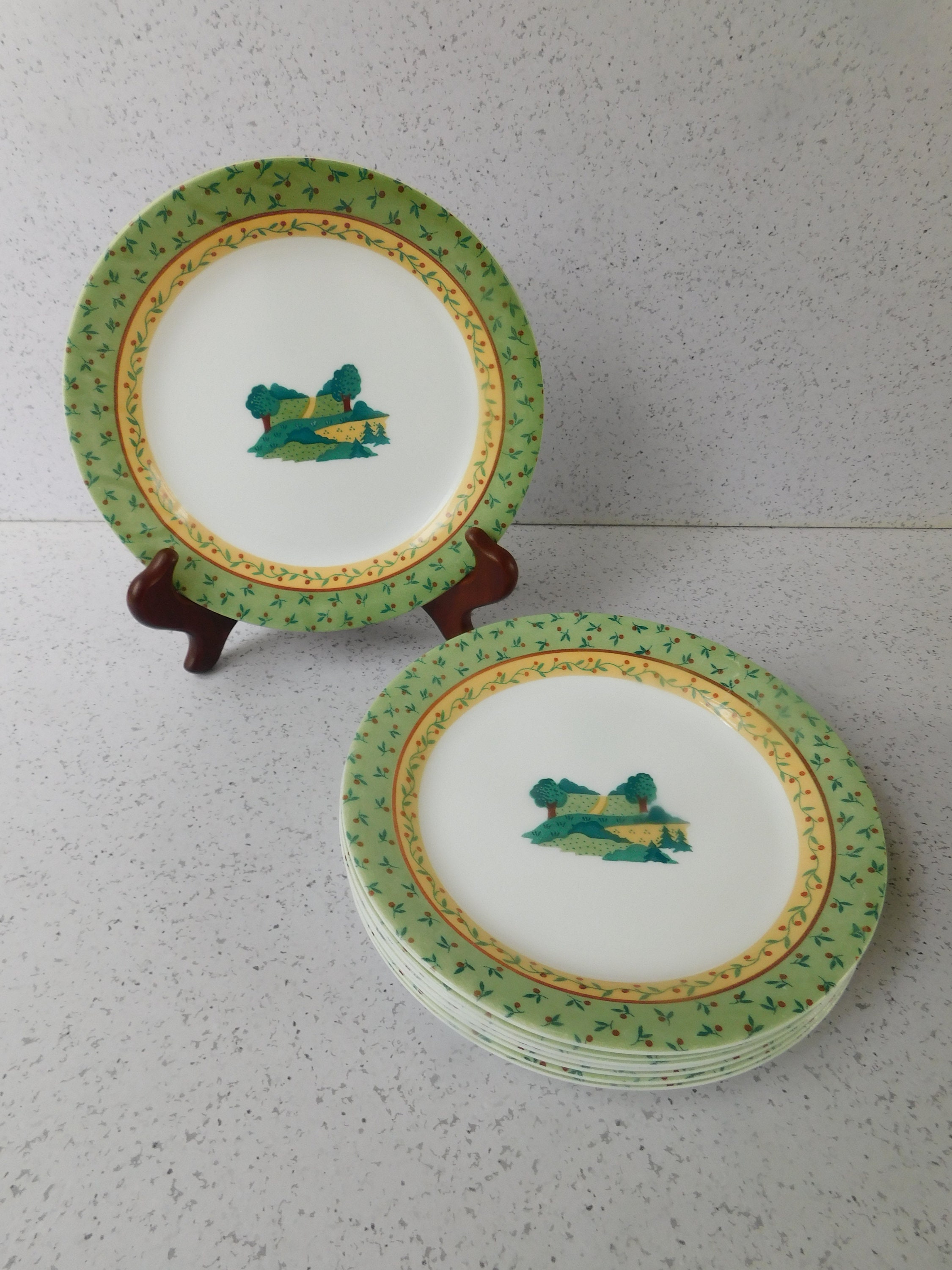 Corelle Coordinates by Corning Landscape Dinnerware Pattern Etsy