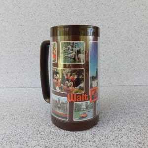 Vintage 1970s Disney World Souvenir Thermo-Serv Mug, Disney Theme Park Merchandise, WDW Memorabilia