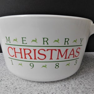 1983 Corning Ware Employee Christmas Saucepan with Lid, 1 1/2 Liter, Collectible Corning, Holiday Cookware