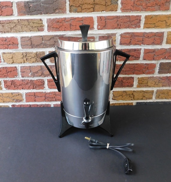 Large Working 12-30 Cup Sunbeam Percolator, Model AP50, Chrome Coffee Urn,  Sunbeam Coffeemaker, Party Percolator 