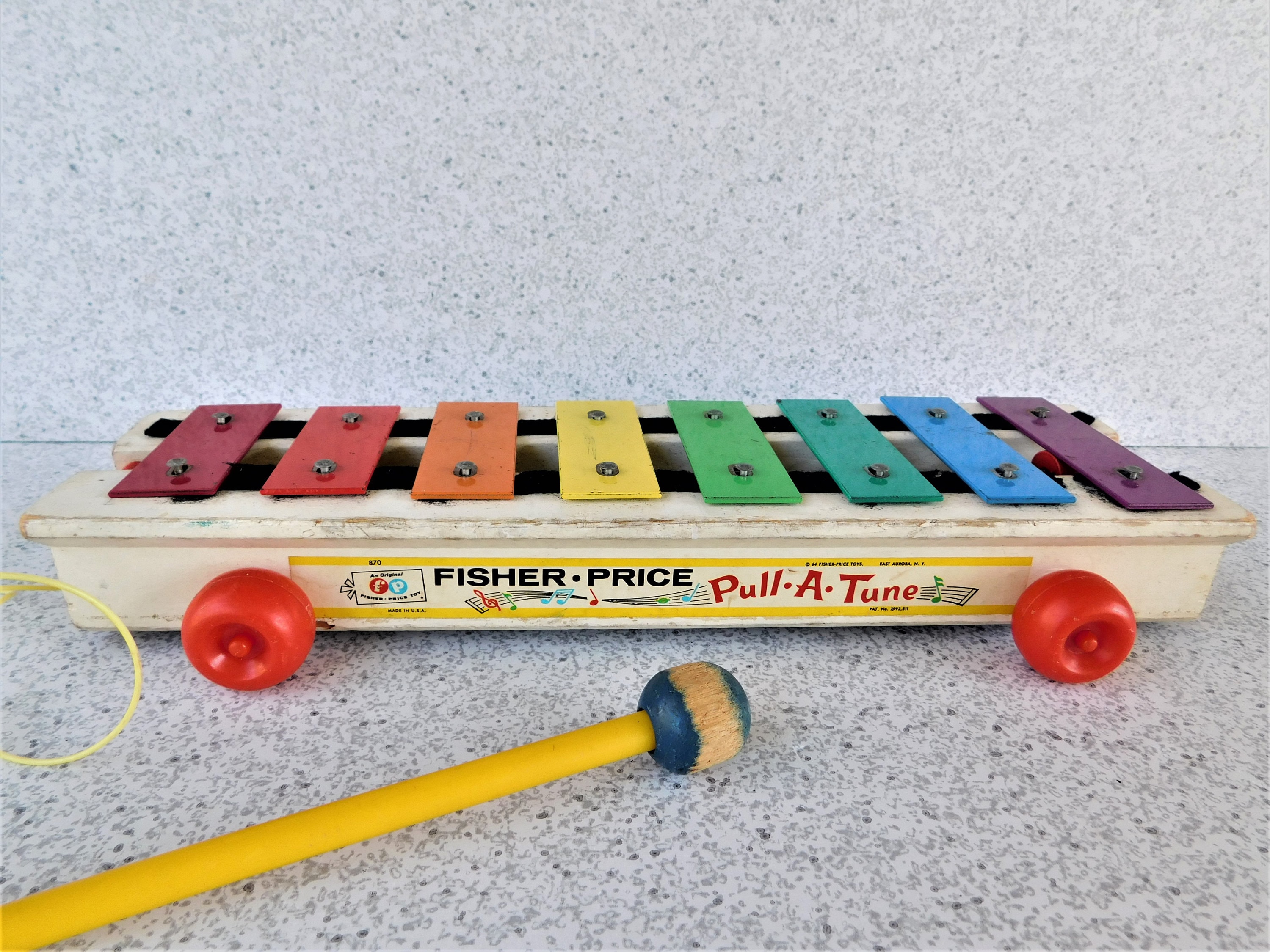 1964 Fisher Price Pull A Tune Toy Xylophone with Original Etsy