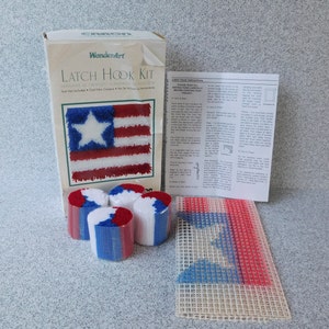 Latch Hook Kits Make Your Own Cushion Star War Pre-printed Canvas