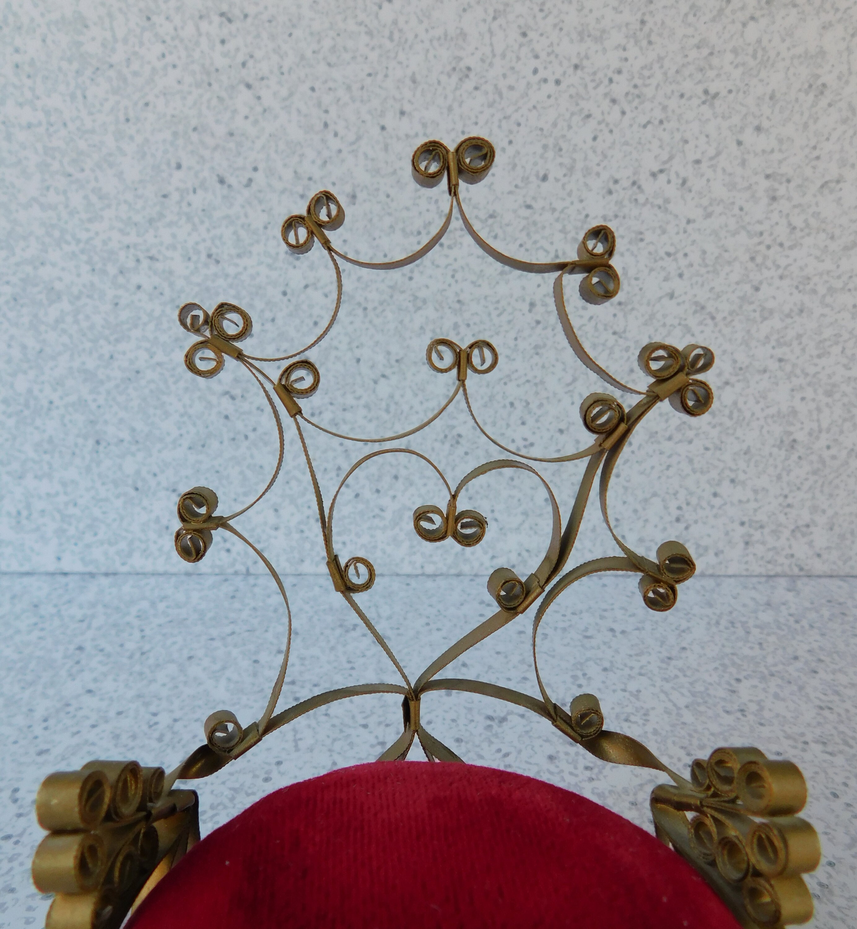 4 Piece Set of Tin Can Quilling Miniature Furniture Red Etsy