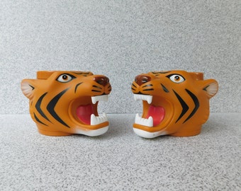 ONE Vintage Tiger Souvenir Cup from Ringling Bros Barnum & Bailey Circus, Greatest Show on Earth