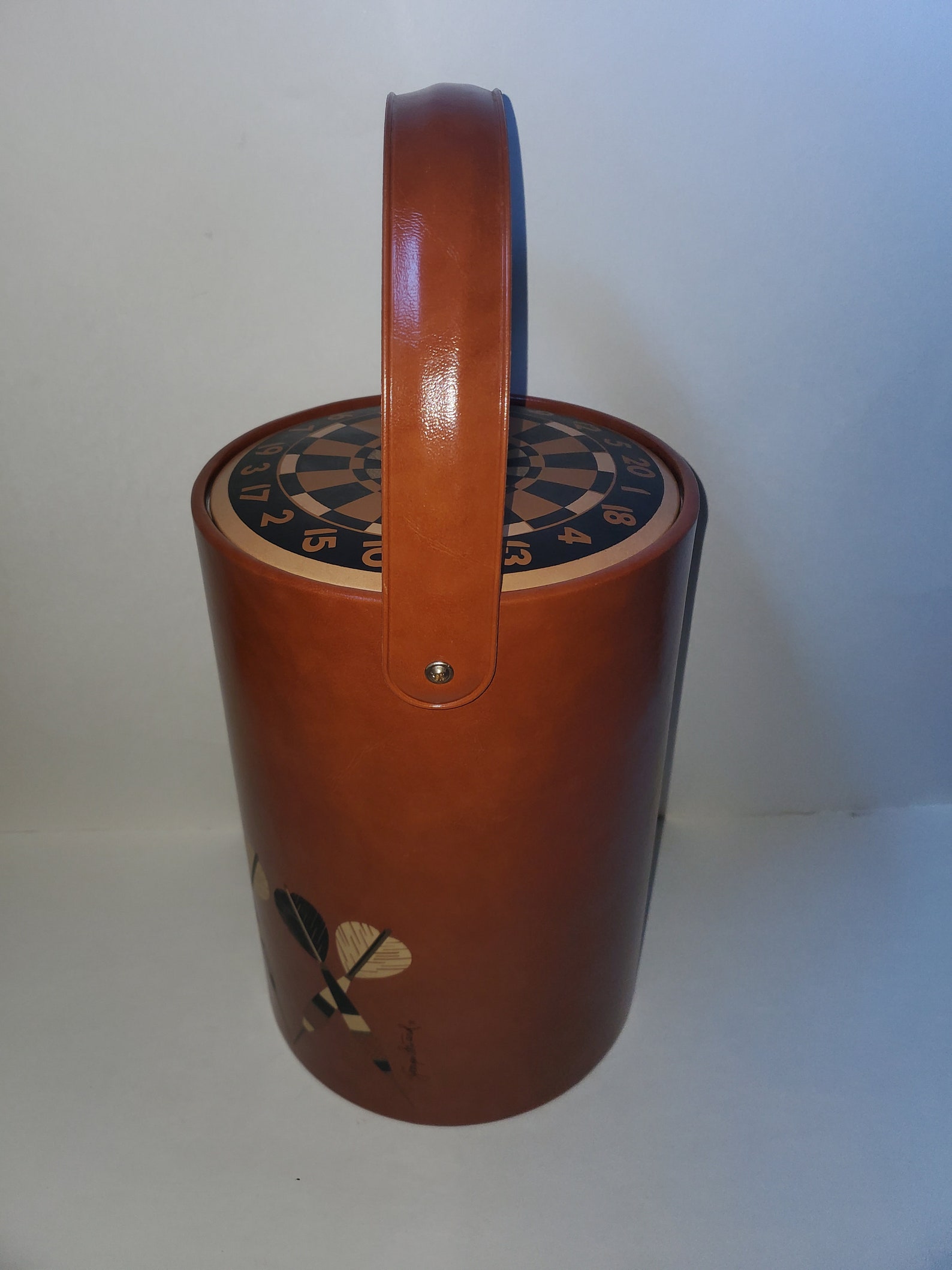 Vintage Briard Novelty Vinyl Cooler With Cool Darts Etsy