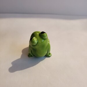 Vintage Tiny Cute Ceramic Lime Green Frog Made in Japan for | Etsy