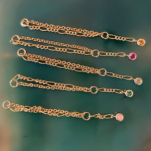 Earring Chain Add-On – 14K Gold Filled Double Piercing Chain for Hoops or Studs