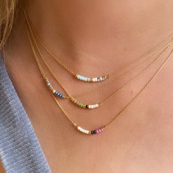 Minimalist Single Bead Necklace