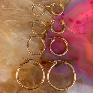 Gold Hoop Earring | Gold Filled Hoop